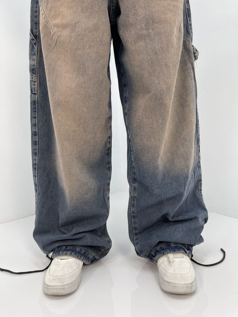 شلوار جین زنانه بالونی مکس آبی تینت