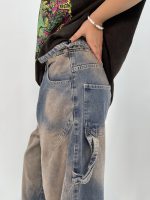 شلوار جین زنانه بالونی مکس آبی تینت