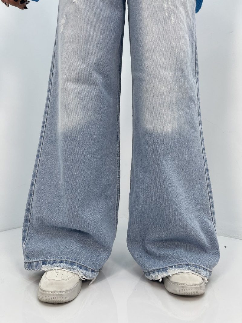 شلوار جین زنانه فول بگ یخی