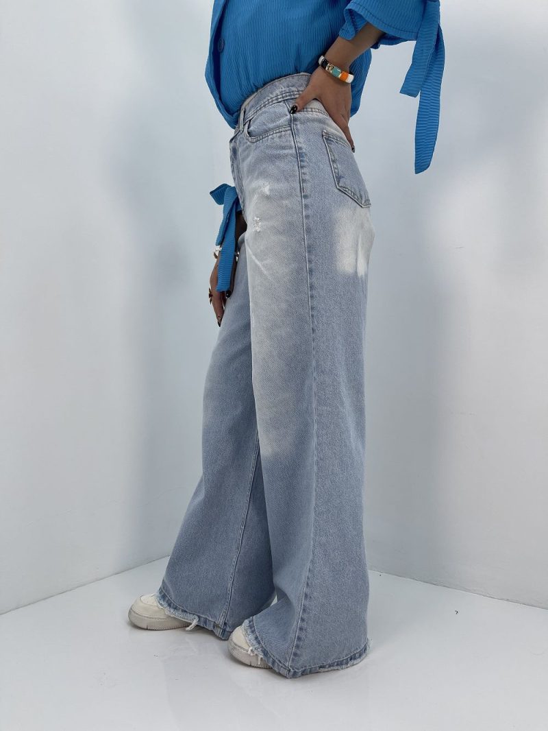 شلوار جین زنانه فول بگ یخی