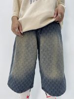 شلوارک جین زنانه طرحدار گوچی سنگشور