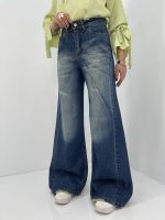 شلوار جین زنانه شافل آبی