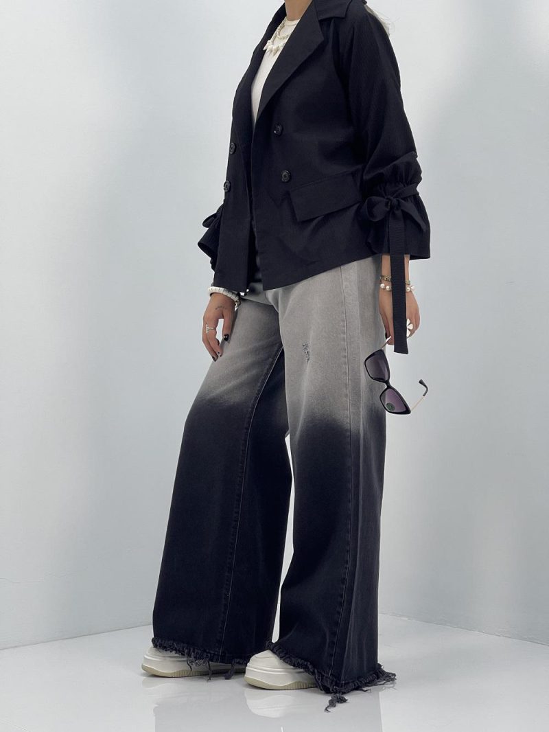 مانتو کتی تابستانه مشکی