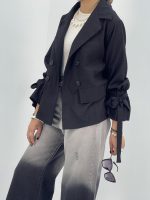 مانتو کتی تابستانه مشکی