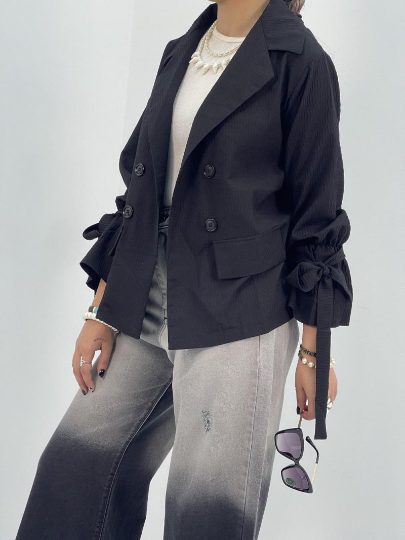 مانتو کتی تابستانه مشکی