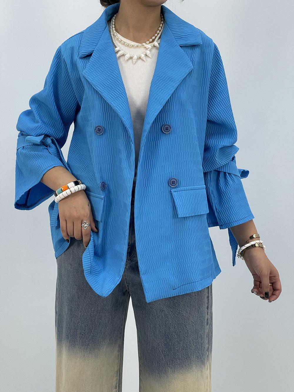 مانتو کتی تابستانه آبی