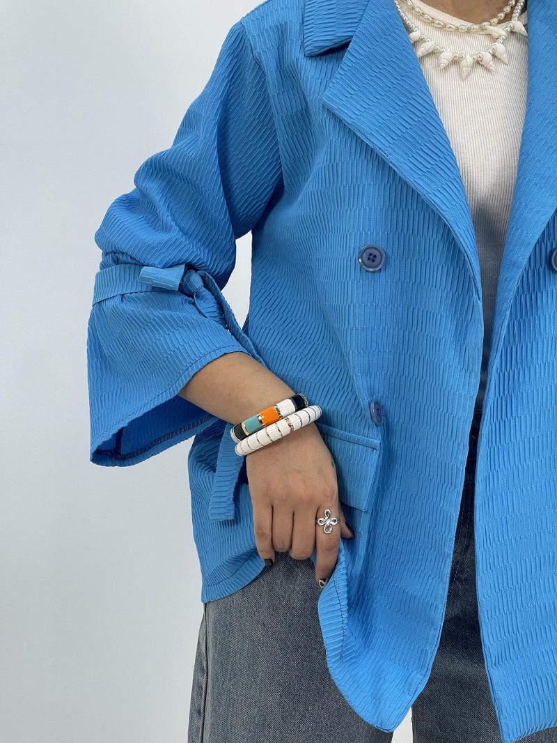 مانتو کتی تابستانه آبی