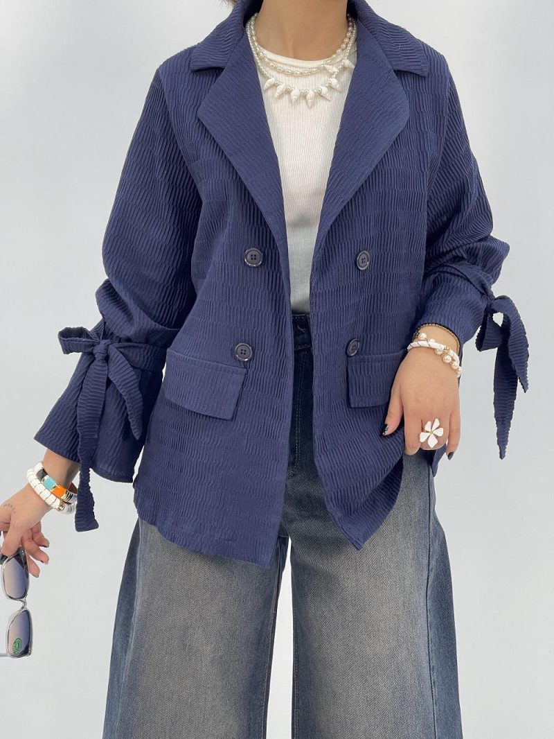 مانتو کتی تابستانه سرمه ای