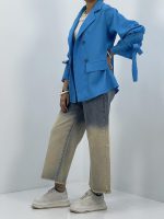 مانتو کتی تابستانه آبی