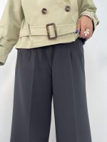 شلوار پارچه مازراتی فول بگ زنانه مشکی