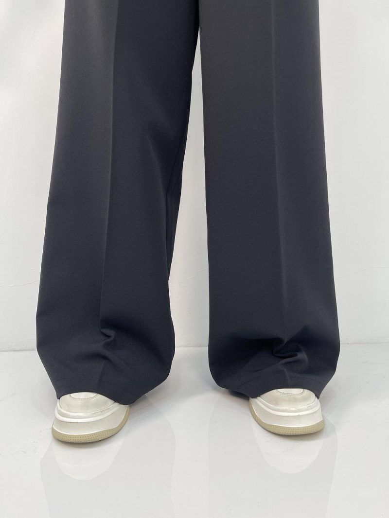 شلوار پارچه مازراتی فول بگ زنانه مشکی