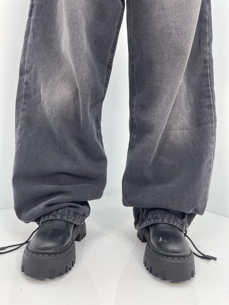 شلوار جین زنانه بالونی مکس کارپنتری زغالی