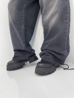 شلوار جین زنانه بالونی مکس کارپنتری زغالی