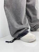 شلوار جین زنانه بالونی کارپنتری طوسی