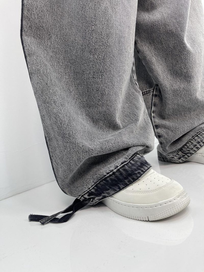 شلوار جین زنانه بالونی کارپنتری طوسی