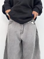 شلوار جین زنانه بالونی کارپنتری طوسی