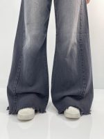 شلوار جین زنانه شافل زغالی