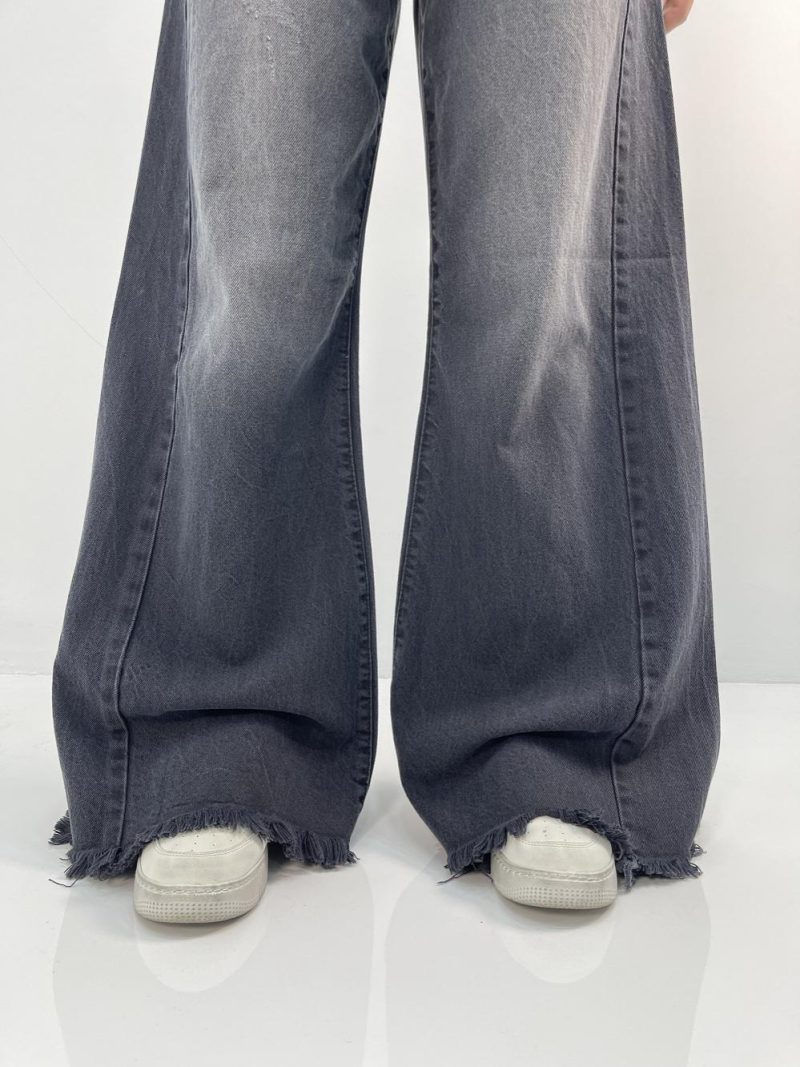 شلوار جین زنانه شافل زغالی