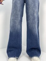 شلوار جین زنانه شافل آبی تیره