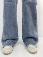 شلوار جین زنانه شافل آبی روشن