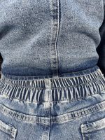 شلوار جین زنانه شافل آبی تیره