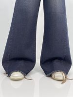 شلوار جین زنانه شافل سرمه ای