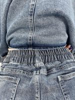 شلوار جین زنانه شافل آبی روشن