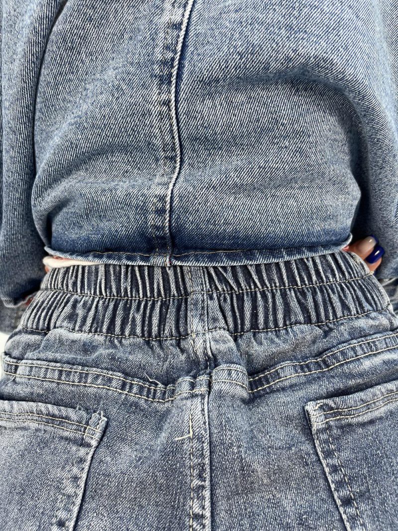 شلوار جین زنانه شافل آبی روشن