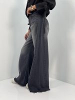 شلوار جین زنانه شافل زغالی