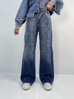 شلوار جین زنانه شافل آبی تیره