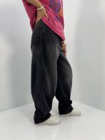 شلوار جین زنانه بالونی زغالی