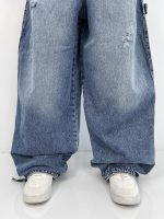 شلوار جین زنانه بالونی کارپنتری آبی
