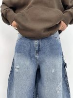 شلوار جین زنانه بالونی کارپنتری آبی