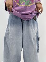 شلوار جین زنانه بالونی مکس آبی روشن