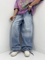 شلوار جین زنانه بالونی مکس آبی روشن