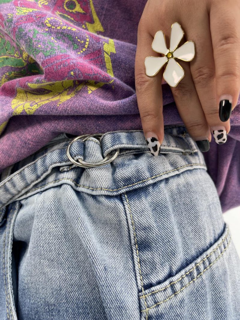 شلوار جین زنانه بالونی مکس آبی روشن