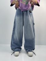 شلوار جین زنانه بالونی مکس آبی روشن