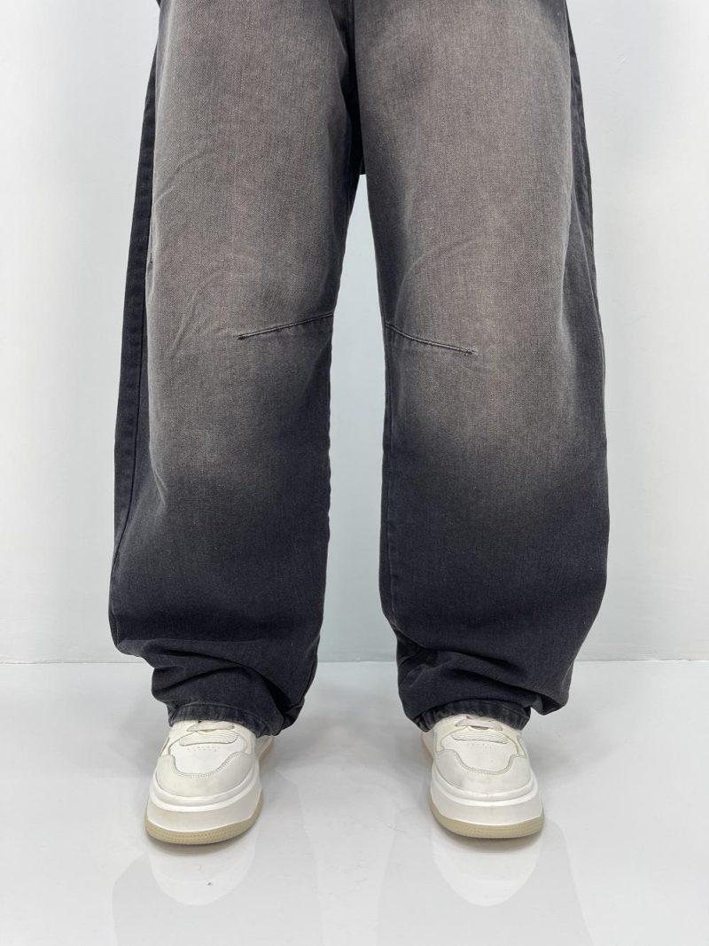 شلوار جین زنانه بالونی زغالی