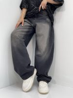 شلوار جین زنانه بالونی زغالی