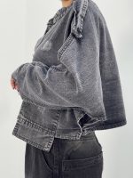 کت جین زنانه زغالی