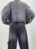 کت جین زنانه زغالی