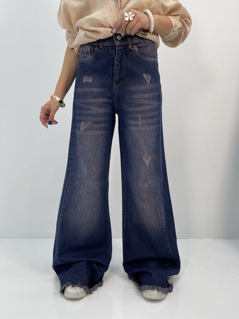 شلوار جین زنانه شافل سنگشور