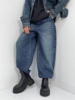 شلوار جین زنانه بالونی آبی سنگشور