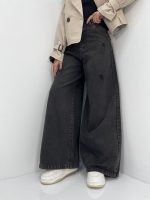 شلوار جین زنانه سوپر بگ زغالی