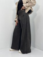 شلوار جین زنانه سوپر بگ زغالی