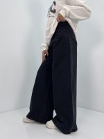 شلوار جین زنانه زغالی سوپر بگ