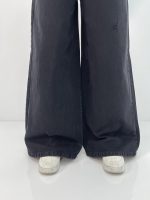 شلوار جین زنانه زغالی سوپر بگ