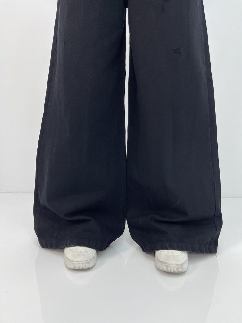 شلوار جین زنانه سوپر بگ مشکی