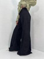 شلوار جین زنانه شافل مشکی سایز بزرگ