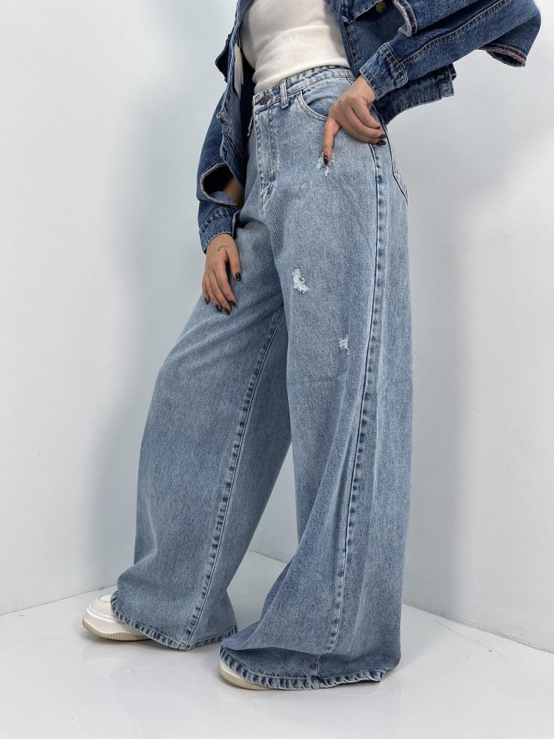 شلوار جین زنانه سوپر بگ یخی